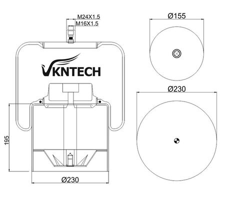 LKW-LUFTFEDER FÜR MERCEDES BENZ A 946.320.01.21 Contitech 4838NP03 ERSETZT DURCH VKNTECH 1K4838-3