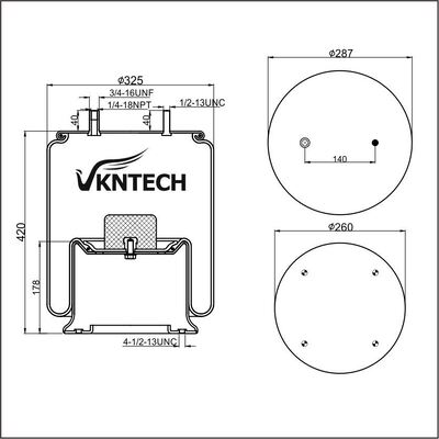 LUFTFEDER FÜR AUHÄNGER Contitech 4811N03 11 10,5-21 A 313 Firestone W01-358-8792 W01-358-9122 1T19L-11/F-11 Goodyear 1R13-038 1R13-048 1R14-045 Taurus KR622-9122 ersetzt durch VKNTECH 1K9122